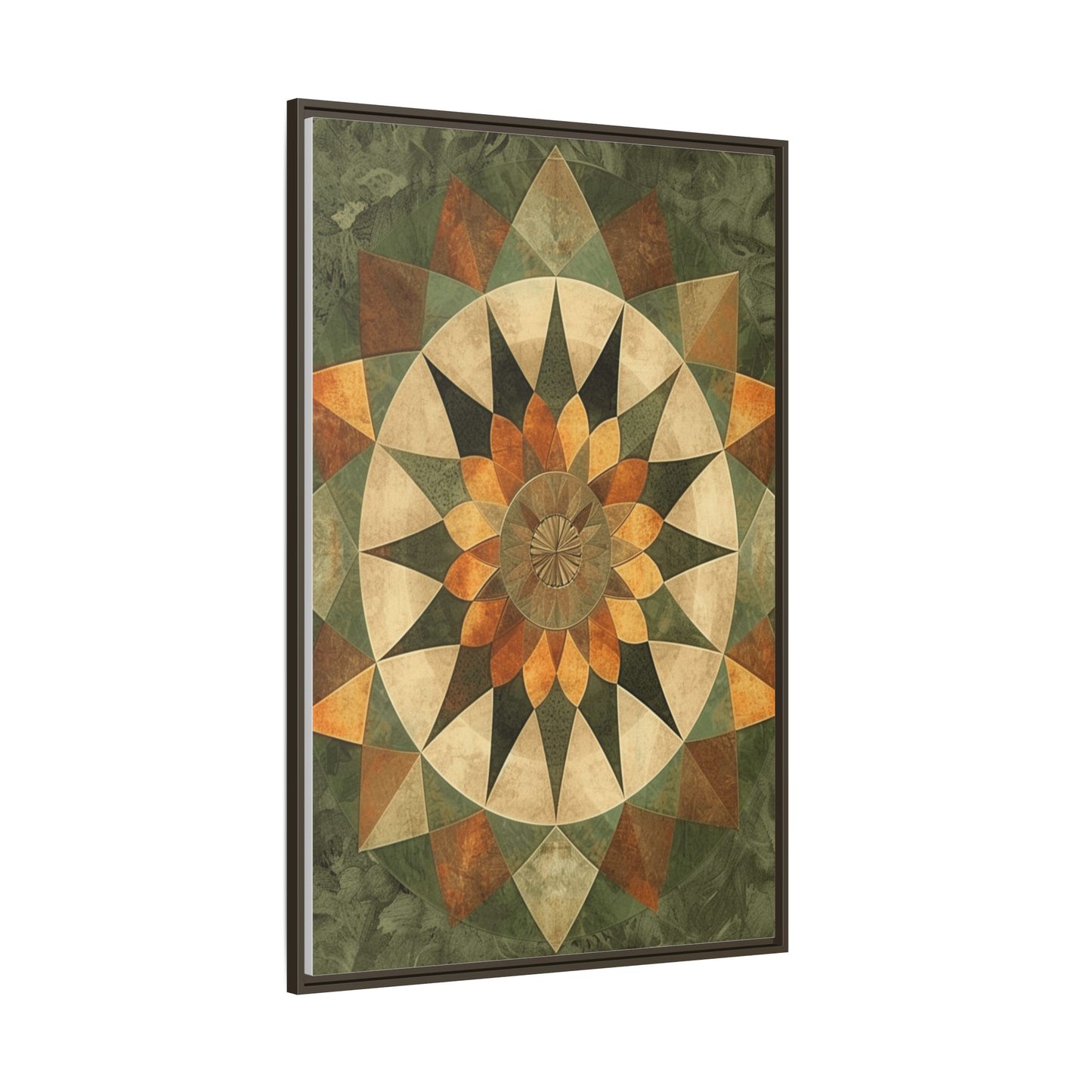 Framed Art Print - Vibrant Geometric Wall Decor for Home, Kitchen, Living Room, Gift for Housewarming, Modern Artwork