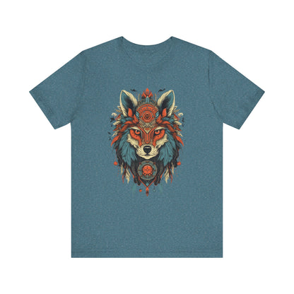 Bohemian Wolf Graphic Tee | Cool T-Shirt, Casual Wear, Nature Lover Gift, Festival Outfit, Unisex Style