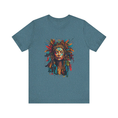 Bohemian Spirit Tee | Colorful Goddess Shirt, Artistic Graphic Tee, Festival Top, Unique Gift for Her, Boho Clothing