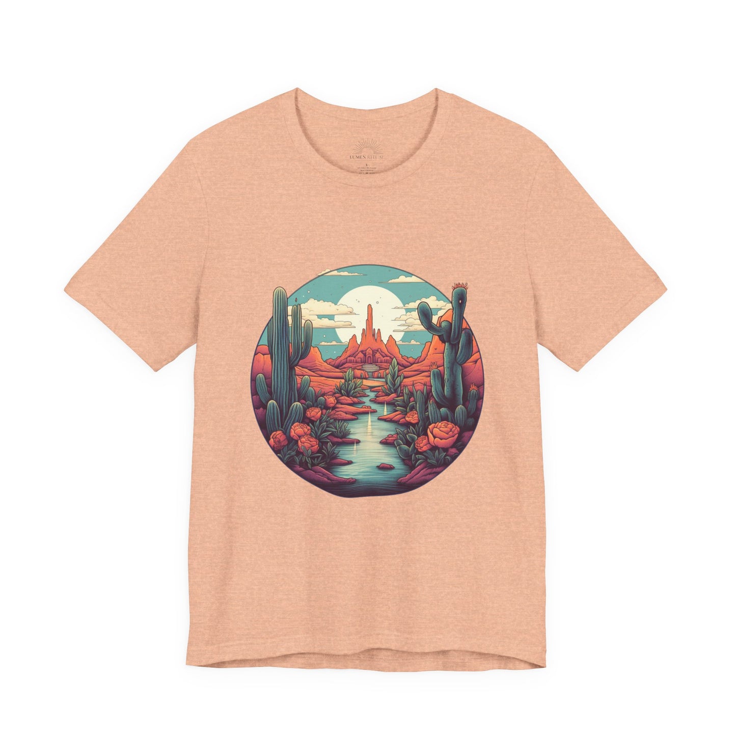 Desert Sunset Tee, Relaxed Fit Shirt, Nature Lover Gift, Casual Wear, Summer Vibes, Outdoor Adventure Clothing