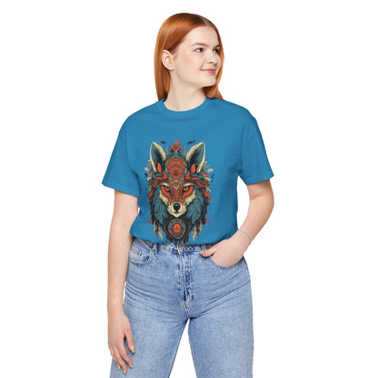 Bohemian Wolf Graphic Tee | Cool T-Shirt, Casual Wear, Nature Lover Gift, Festival Outfit, Unisex Style