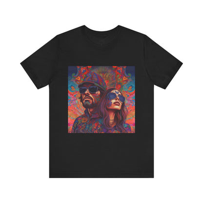 Bohemian Vibes Unisex Tee, Perfect for Festivals, Concerts, Casual Outings, Gifts, Unisex Graphic Shirt, Psychedelic Art T-Shirt