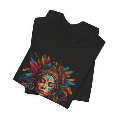 Bohemian Spirit Tee | Colorful Goddess Shirt, Artistic Graphic Tee, Festival Top, Unique Gift for Her, Boho Clothing
