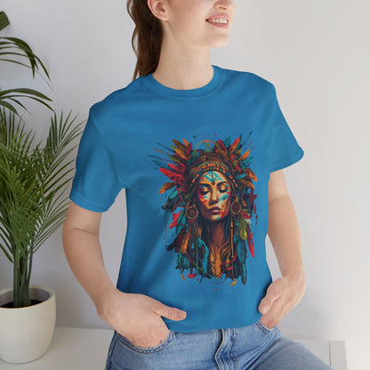 Bohemian Spirit Tee | Colorful Goddess Shirt, Artistic Graphic Tee, Festival Top, Unique Gift for Her, Boho Clothing