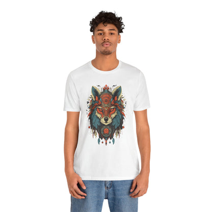 Bohemian Wolf Graphic Tee | Cool T-Shirt, Casual Wear, Nature Lover Gift, Festival Outfit, Unisex Style