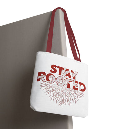 Stay Rooted Tote Bag | Eco-Friendly Carryall, Motivational Gift, Nature Lover Accessory, Daily Essentials, Earth Day