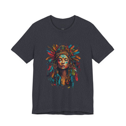 Bohemian Spirit Tee | Colorful Goddess Shirt, Artistic Graphic Tee, Festival Top, Unique Gift for Her, Boho Clothing
