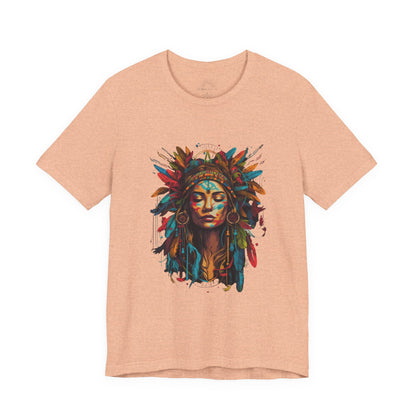 Bohemian Spirit Tee | Colorful Goddess Shirt, Artistic Graphic Tee, Festival Top, Unique Gift for Her, Boho Clothing
