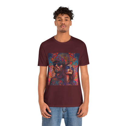 Bohemian Vibes Unisex Tee, Perfect for Festivals, Concerts, Casual Outings, Gifts, Unisex Graphic Shirt, Psychedelic Art T-Shirt