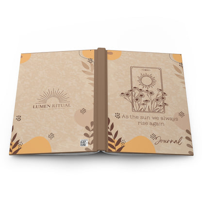 Sunrise Inspiration Hardcover Journal | Floral Writing Notebook, Gift for Writers, Self-Care Journal, Daily Reflection, Lumen Ritual