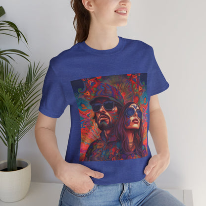 Bohemian Vibes Unisex Tee, Perfect for Festivals, Concerts, Casual Outings, Gifts, Unisex Graphic Shirt, Psychedelic Art T-Shirt