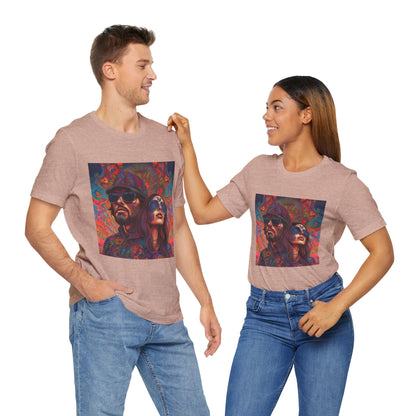 Bohemian Vibes Unisex Tee, Perfect for Festivals, Concerts, Casual Outings, Gifts, Unisex Graphic Shirt, Psychedelic Art T-Shirt