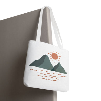 Scenic Mountain Tote Bag, AOP Eco-Friendly Bag for Nature Lovers, Travel Essentials, Beach Tote, Gift for Adventurers