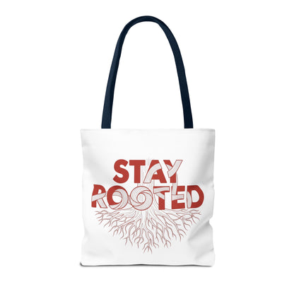 Stay Rooted Tote Bag | Eco-Friendly Carryall, Motivational Gift, Nature Lover Accessory, Daily Essentials, Earth Day