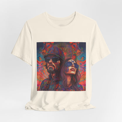 Bohemian Vibes Unisex Tee, Perfect for Festivals, Concerts, Casual Outings, Gifts, Unisex Graphic Shirt, Psychedelic Art T-Shirt
