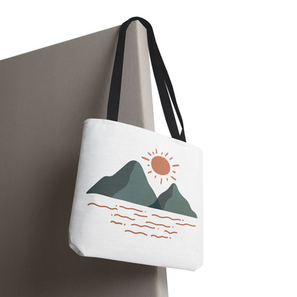 Scenic Mountain Tote Bag, AOP Eco-Friendly Bag for Nature Lovers, Travel Essentials, Beach Tote, Gift for Adventurers