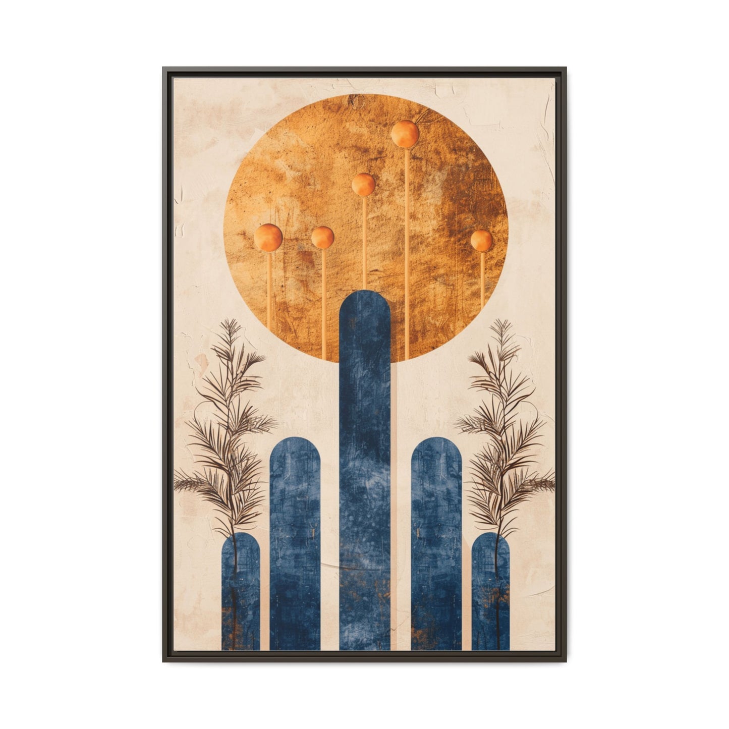 Modern Boho Wall Art Print, Framed Home Decor, Minimalist Artwork, Nature Inspired, Gift for Her, Room Decoration