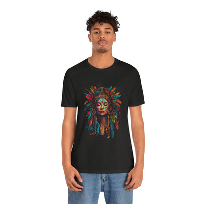 Bohemian Spirit Tee | Colorful Goddess Shirt, Artistic Graphic Tee, Festival Top, Unique Gift for Her, Boho Clothing