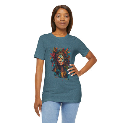 Bohemian Spirit Tee | Colorful Goddess Shirt, Artistic Graphic Tee, Festival Top, Unique Gift for Her, Boho Clothing