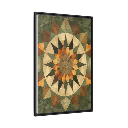 Framed Art Print - Vibrant Geometric Wall Decor for Home, Kitchen, Living Room, Gift for Housewarming, Modern Artwork