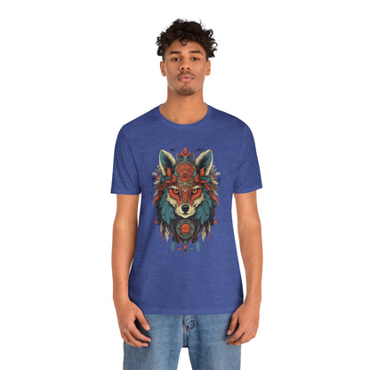 Bohemian Wolf Graphic Tee | Cool T-Shirt, Casual Wear, Nature Lover Gift, Festival Outfit, Unisex Style