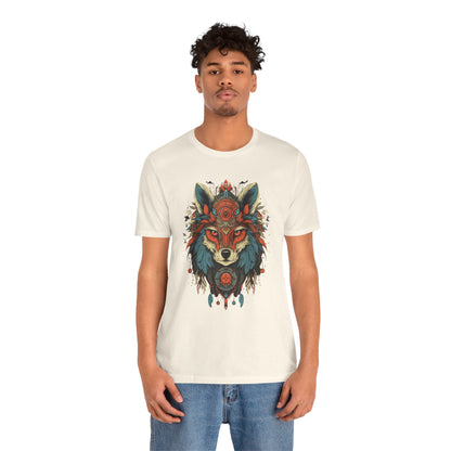 Bohemian Wolf Graphic Tee | Cool T-Shirt, Casual Wear, Nature Lover Gift, Festival Outfit, Unisex Style
