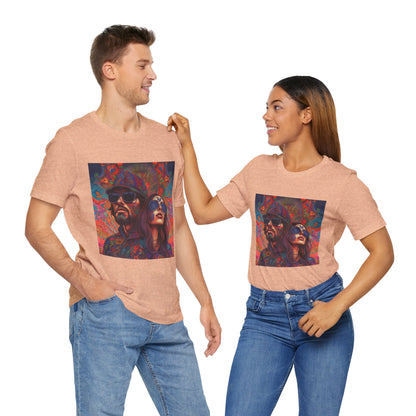 Bohemian Vibes Unisex Tee, Perfect for Festivals, Concerts, Casual Outings, Gifts, Unisex Graphic Shirt, Psychedelic Art T-Shirt