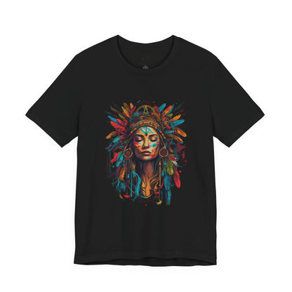 Bohemian Spirit Tee | Colorful Goddess Shirt, Artistic Graphic Tee, Festival Top, Unique Gift for Her, Boho Clothing