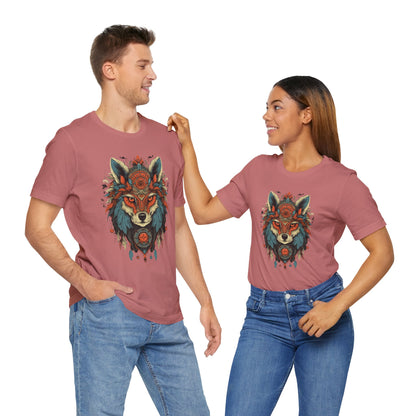 Bohemian Wolf Graphic Tee | Cool T-Shirt, Casual Wear, Nature Lover Gift, Festival Outfit, Unisex Style