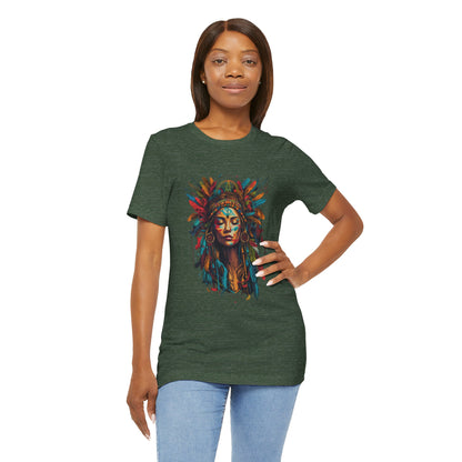 Bohemian Spirit Tee | Colorful Goddess Shirt, Artistic Graphic Tee, Festival Top, Unique Gift for Her, Boho Clothing