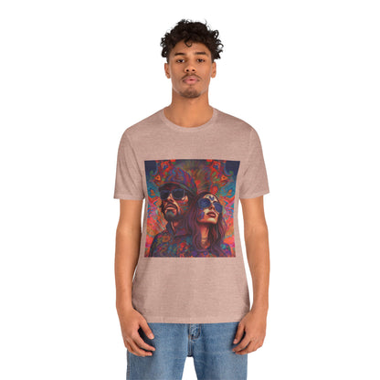 Bohemian Vibes Unisex Tee, Perfect for Festivals, Concerts, Casual Outings, Gifts, Unisex Graphic Shirt, Psychedelic Art T-Shirt