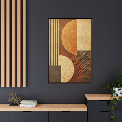 Modern Abstract Wall Art Print, Geometric Matte Canvas, Home Decor, Living Room Artwork, Boho Chic Decor, Housewarming Gift