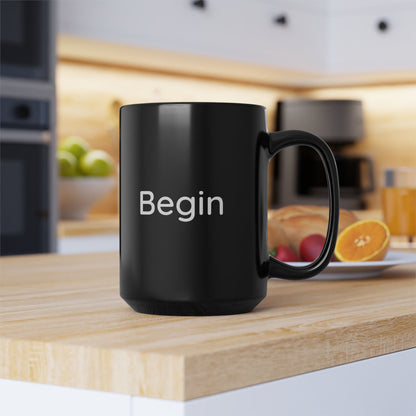 The Intentional Mug - Start Your Day with 'Begin', Coffee Lover's Gift, Motivational Drinkware for Home or Office, Perfect for New [...]