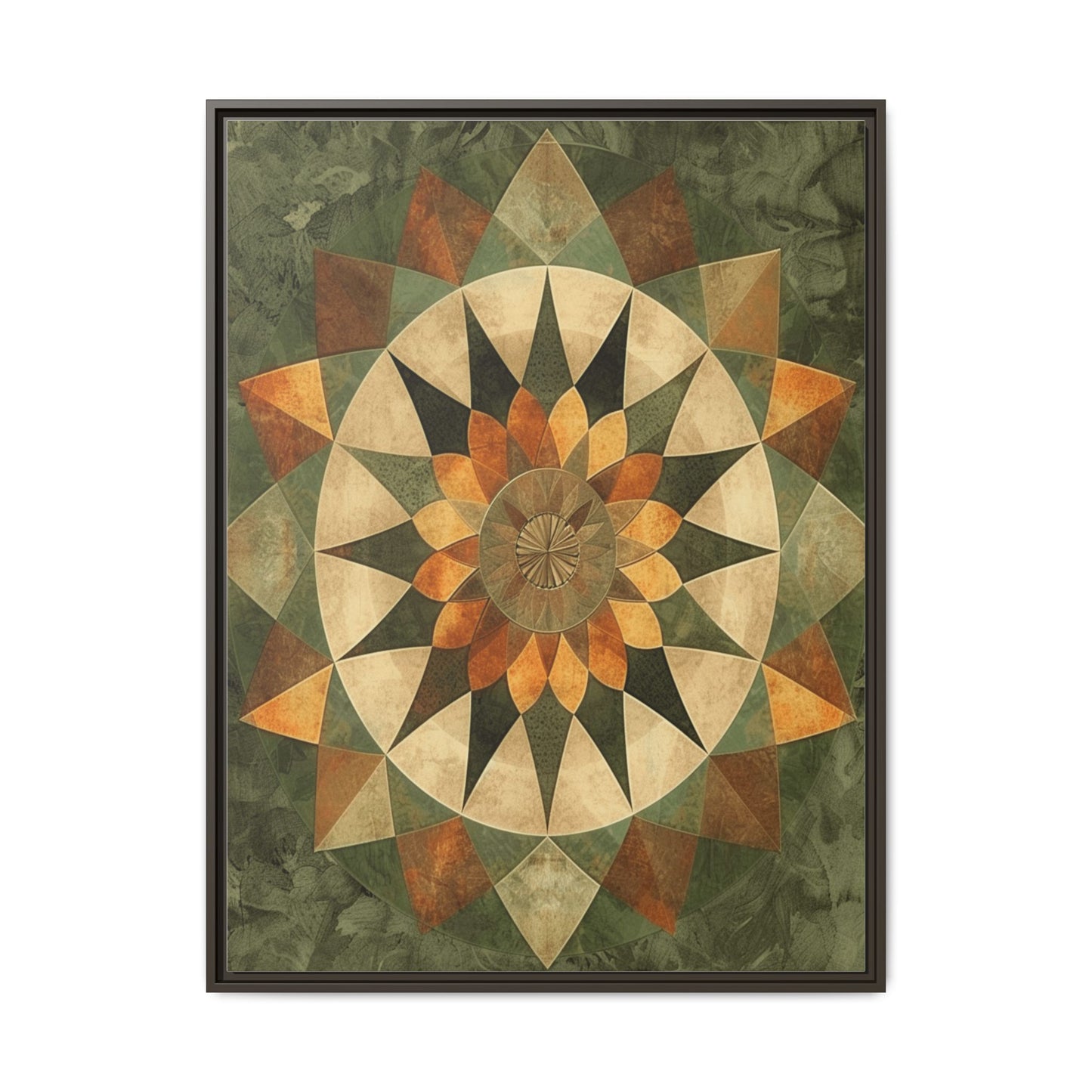 Framed Art Print - Vibrant Geometric Wall Decor for Home, Kitchen, Living Room, Gift for Housewarming, Modern Artwork