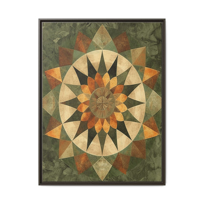 Framed Art Print - Vibrant Geometric Wall Decor for Home, Kitchen, Living Room, Gift for Housewarming, Modern Artwork