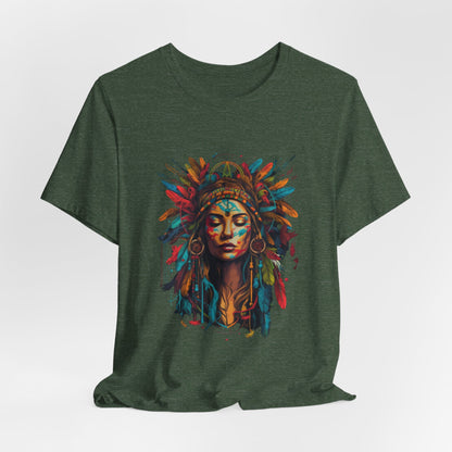 Bohemian Spirit Tee | Colorful Goddess Shirt, Artistic Graphic Tee, Festival Top, Unique Gift for Her, Boho Clothing