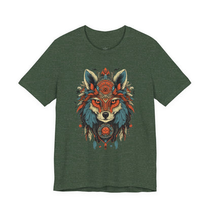 Bohemian Wolf Graphic Tee | Cool T-Shirt, Casual Wear, Nature Lover Gift, Festival Outfit, Unisex Style