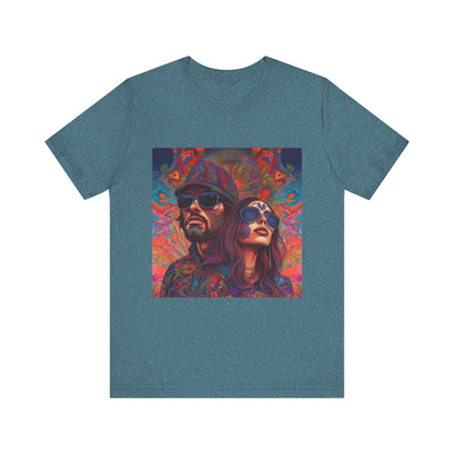 Bohemian Vibes Unisex Tee, Perfect for Festivals, Concerts, Casual Outings, Gifts, Unisex Graphic Shirt, Psychedelic Art T-Shirt