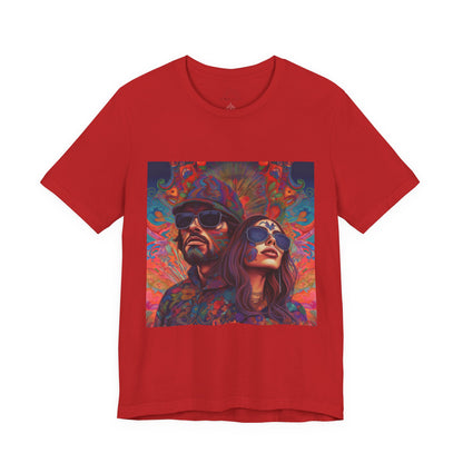 Bohemian Vibes Unisex Tee, Perfect for Festivals, Concerts, Casual Outings, Gifts, Unisex Graphic Shirt, Psychedelic Art T-Shirt