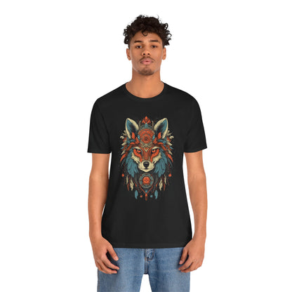 Bohemian Wolf Graphic Tee | Cool T-Shirt, Casual Wear, Nature Lover Gift, Festival Outfit, Unisex Style