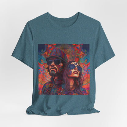 Bohemian Vibes Unisex Tee, Perfect for Festivals, Concerts, Casual Outings, Gifts, Unisex Graphic Shirt, Psychedelic Art T-Shirt