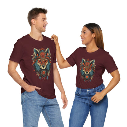 Bohemian Wolf Graphic Tee | Cool T-Shirt, Casual Wear, Nature Lover Gift, Festival Outfit, Unisex Style