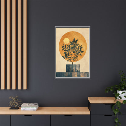 Framed Art Print of Botanical Design, Modern Wall Decor, Home Aesthetic, Gift for Art Lovers, Minimalist Artwork, Elegant Living Room Accent