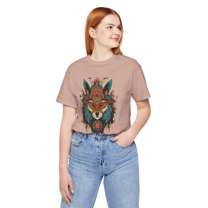 Bohemian Wolf Graphic Tee | Cool T-Shirt, Casual Wear, Nature Lover Gift, Festival Outfit, Unisex Style