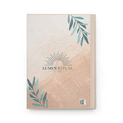 Daily Reflection Journal, Elegant Hardcover Journal, Lumen Ritual Note-taking Book, Personal Diary, Self-Care Planner